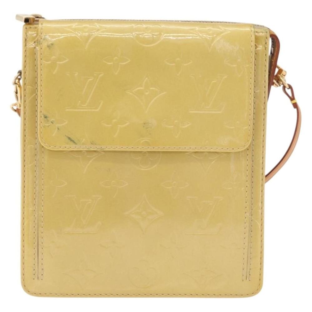Louis Vuitton Monogram Vernis Motto Accessory Pouch Beige